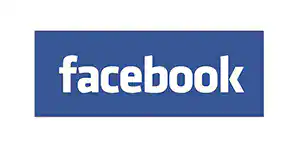 The Facebook logo, featuring the word "facebook" in lowercase white letters on a blue rectangular background, is ideal for businesses offering tree removal Cherokee, GA or tree services Cherokee to connect with customers online.